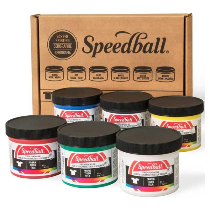 Speedball Fabric Screen Printing Ink Starter Set