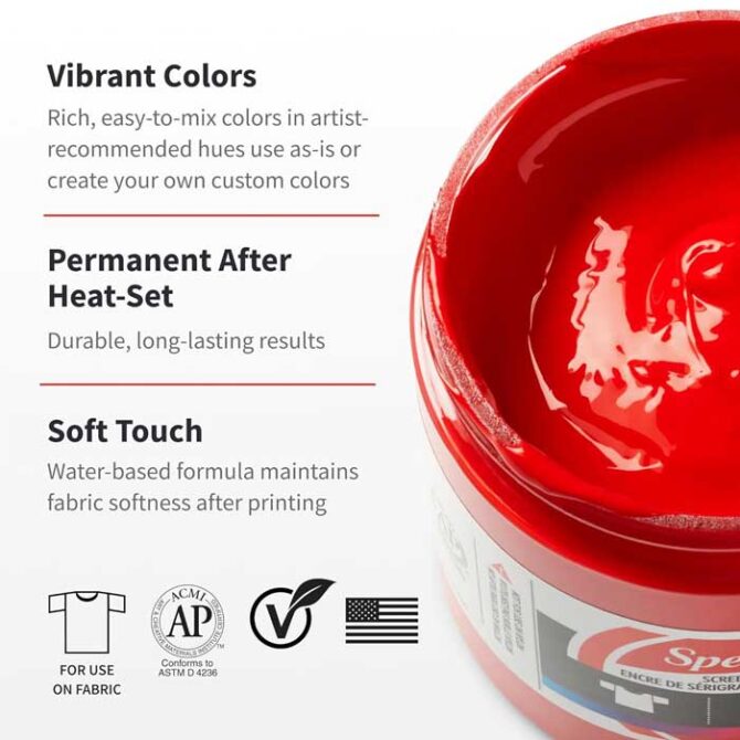 Speedball Fabric Screen Printing Ink Starter Set