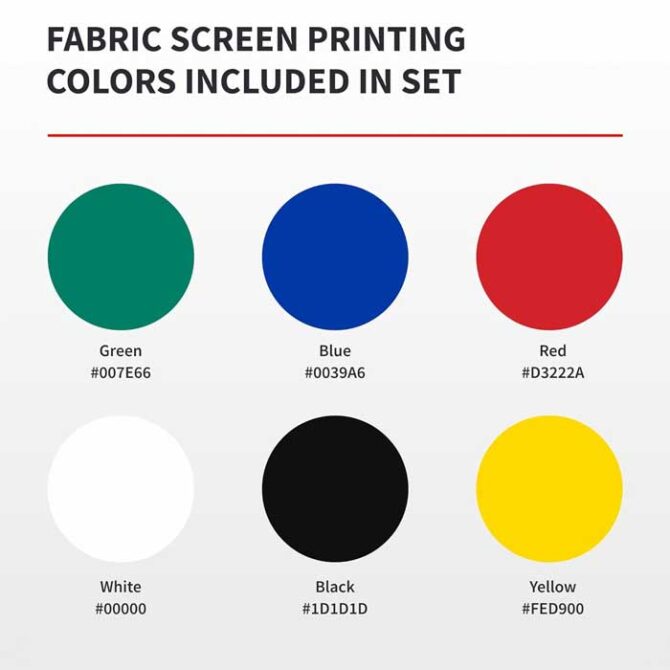 Speedball Fabric Screen Printing Ink Starter Set