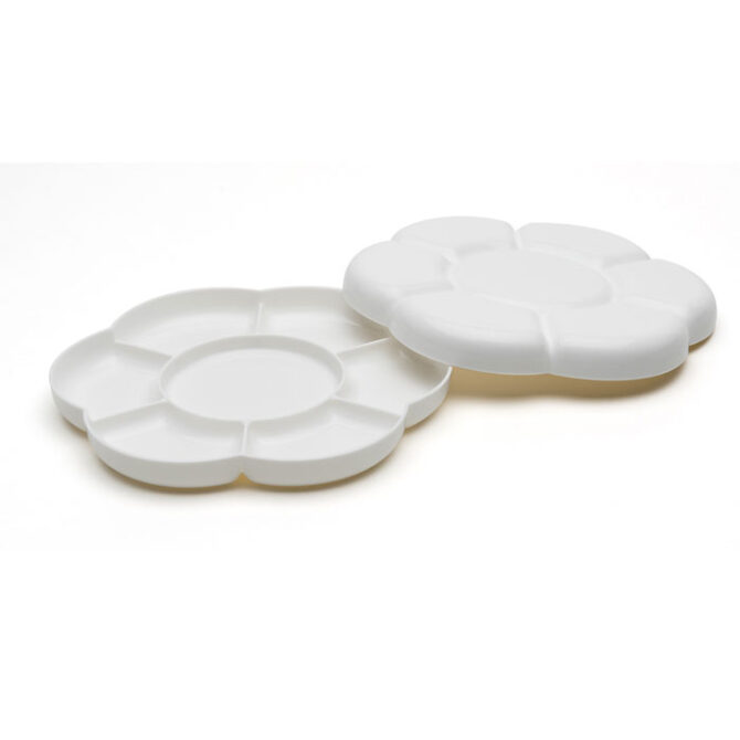 Daisy Shape Plastic Palette with Lid