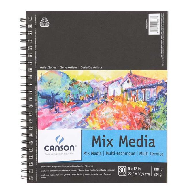 CANSON Artist Series Mixed Media Pad - 9Ã—12 inches