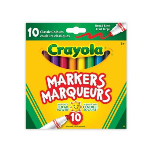 Crayola 10 classic broad markers set