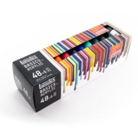 Liquitex BASICS Acrylic Color 48 Tube Set - 22ml + 3 BONUS Short Handle Basics Brushes
