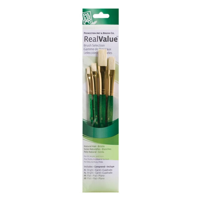 9112 Princeton RealValue Natural Bristles Brush SEt