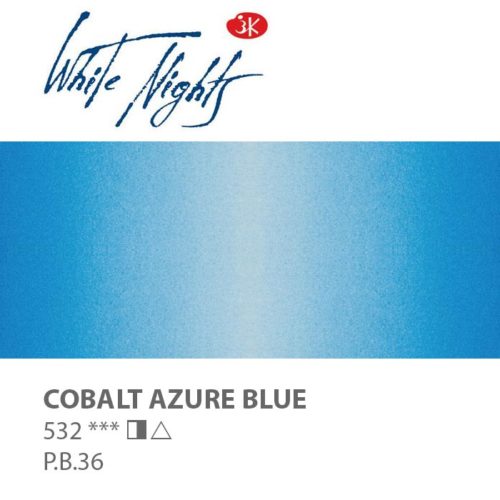 White Nights Watercolors in Pans - Cobalt Azure Blue