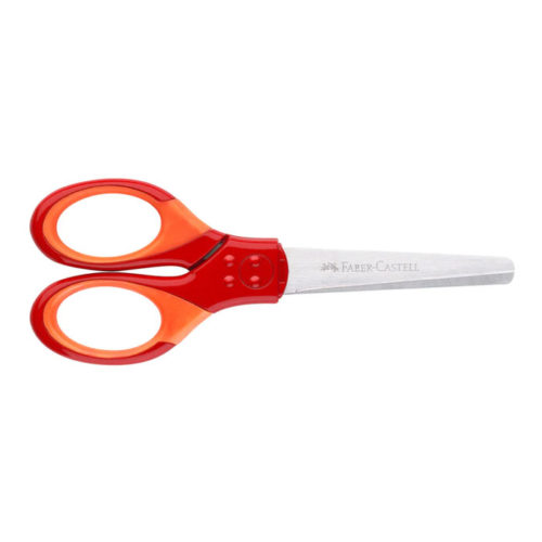 181550 Faber-Castell Grip School Scissors, Red