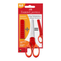 181550 Faber-Castell Grip School Scissors, Red