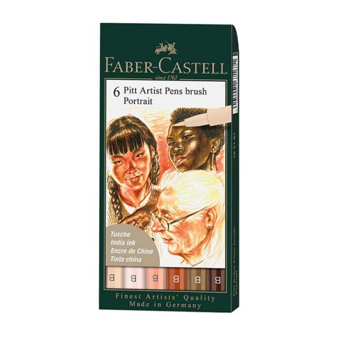 Pitt Artist PenÂ® Brush, Portrait - Wallet of 6 - #167167