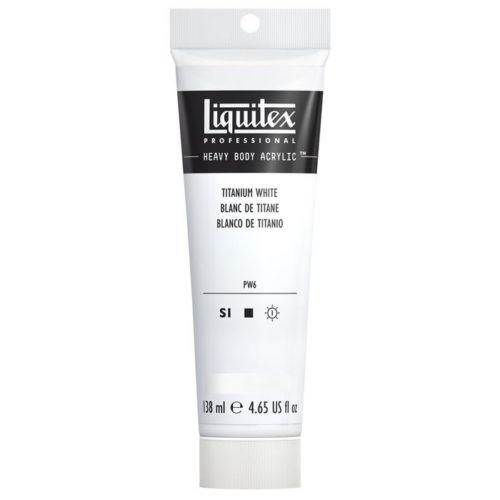 Liquitex Professional Heavy Body Acrylic Paint 4.65-Ounce Tube, Titanium White - Series 1