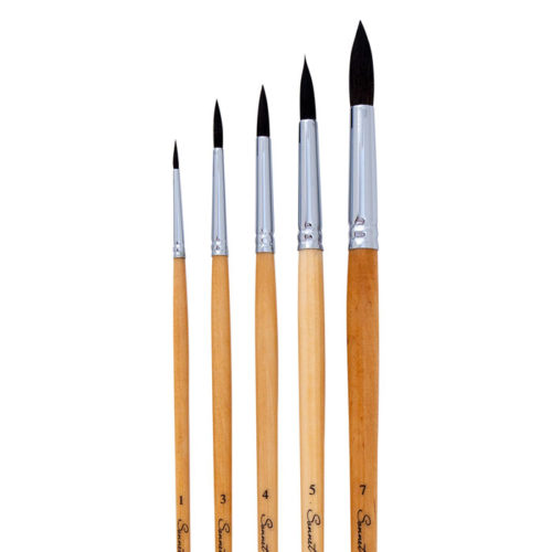 Sonnet Squirrel Mix Brush Set of 5