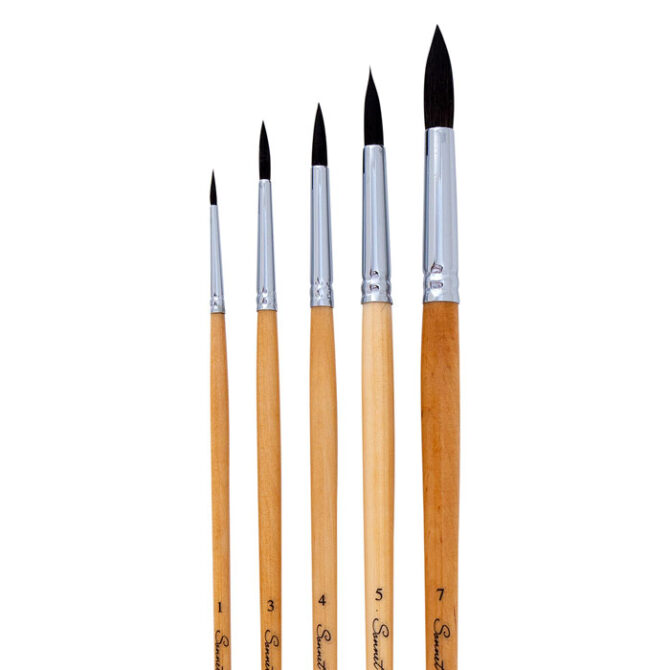 Sonnet Squirrel Mix Brush Set of 5