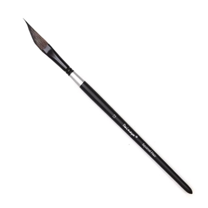 DAINAYWÂ® Watercolor Brushes. Natural Squirrel Hair - Dagger #12
