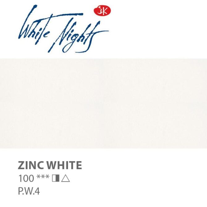 NEVA PALETTEÂ® White Nights Extra-Fine Artist Watercolours - 2.5ml Full Pan - Zinc White - S1 - 100