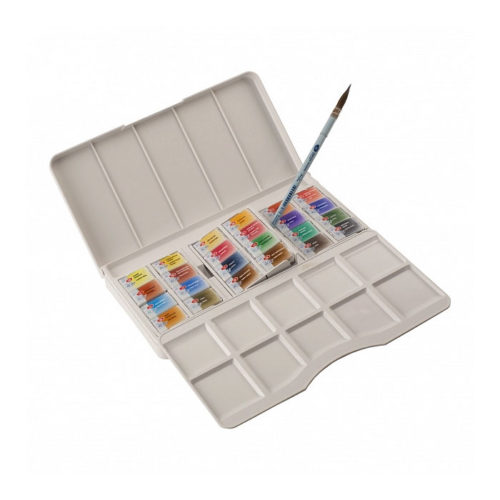 NEVA PALETTE® White Nights Watercolour Set of 24 Colours in 2.5 ml Pans.