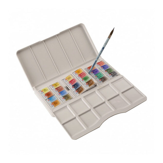 NEVA PALETTEÂ® White Nights Watercolour Set of 24 Colours in 2.5 ml Pans.