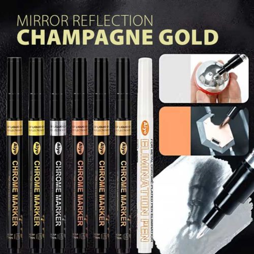 High Gloss Liquid Chromium Marker - Champagne Gold