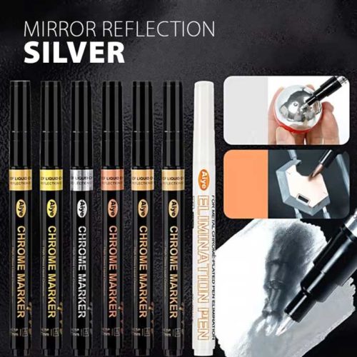 High Gloss Liquid Chromium Marker - Silver