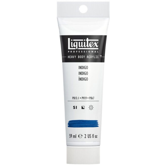 Liquitex Professional Heavy Body Acrylic Paint 2-Ounce Tube, Indigo - Series 1