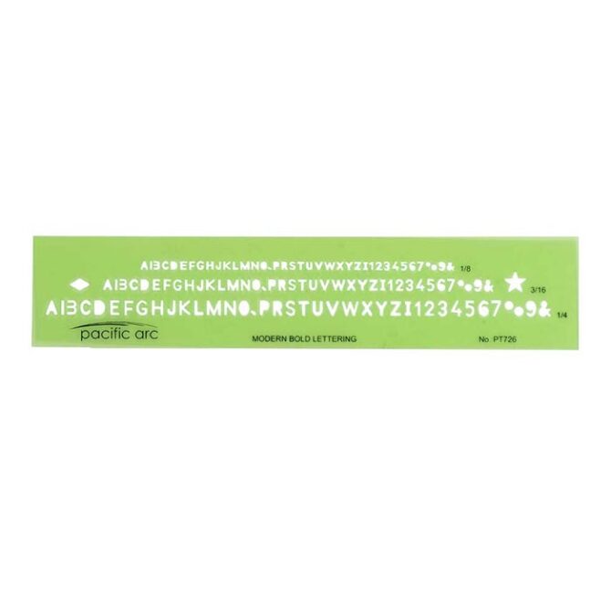 Pacific ArcÂ® - Lettering Template - Modern