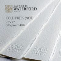 SAUNDERS WATERFORD® - Cold Press (NOT) Watercolor Paper Sheet - 22x30in