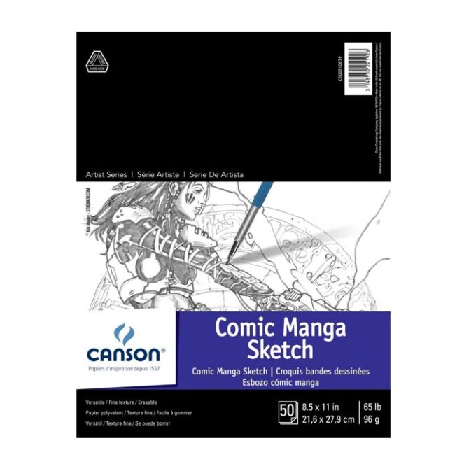 221926 CansonÂ®Artist Series Comic - Manga Sketch Paper Pad 8.5Ã—11 inches
