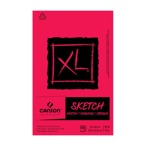 100510938 Canson XL Sketchbook Foldover 5.5x8.5 inches