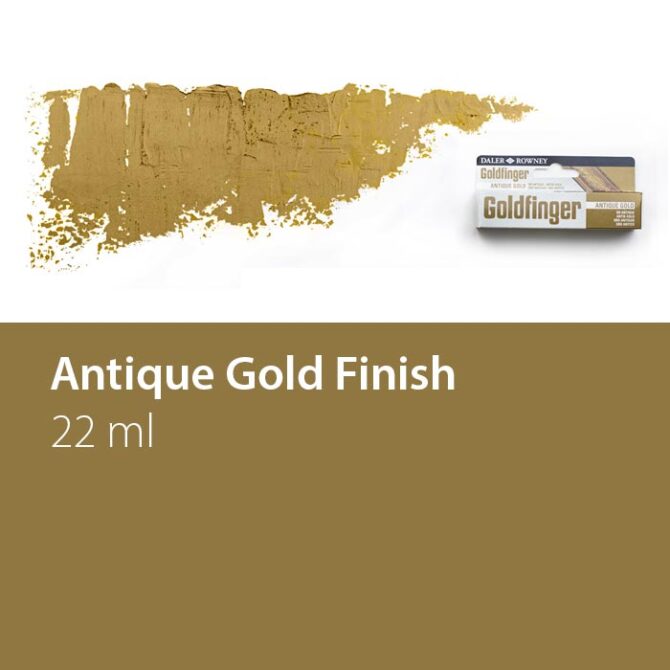 Daler-RowneyÂ® Goldfinger Metallic Finish Paste - Antique Gold, 22 ml
