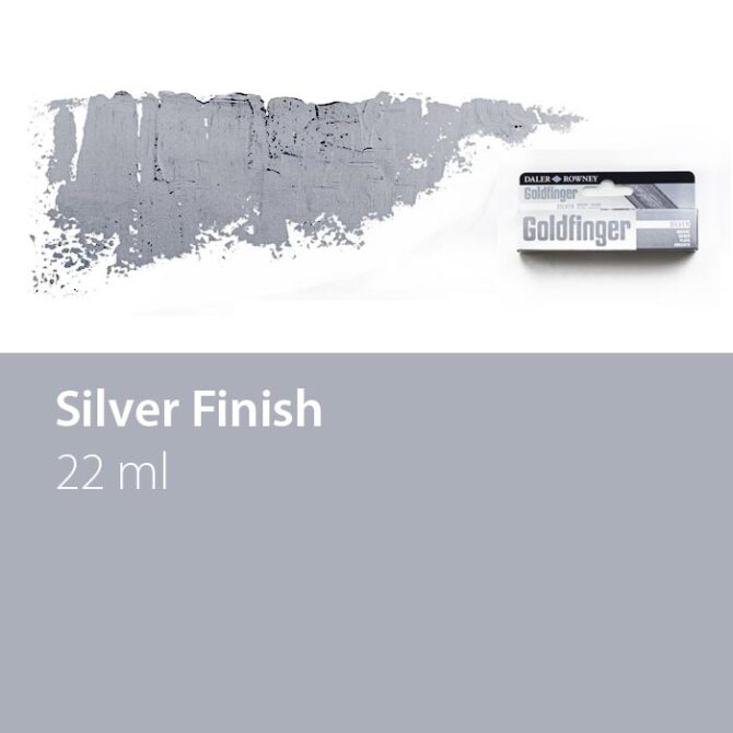 Daler-RowneyÂ® Goldfinger Metallic Finish Paste - Silver, 22 ml