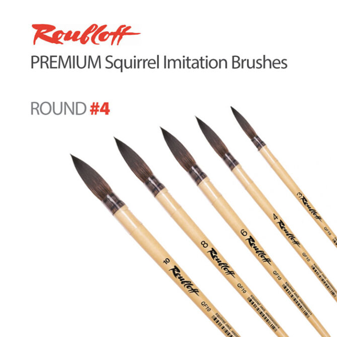 RoubloffÂ® Premium Brushes. Squirrel Imitation - Round #4