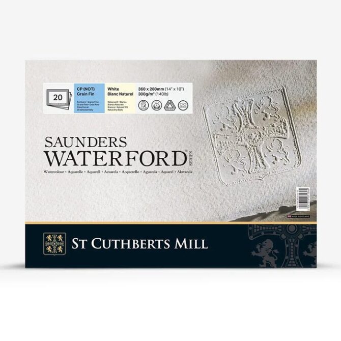 SAUNDERS WATERFORDÂ® - Cold Press (NOT) Watercolour Paper Pad - 10x14 inches