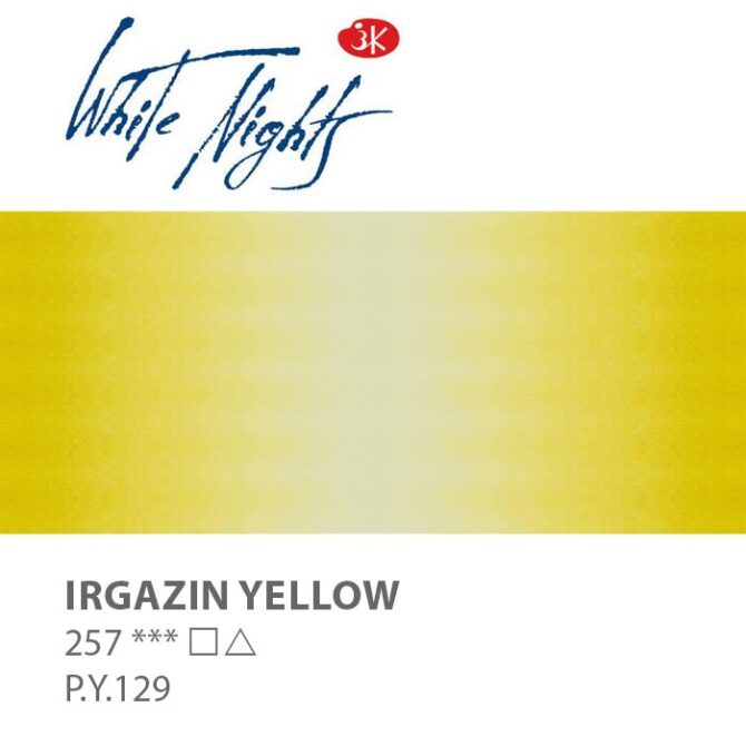 NEVA PALETTEÂ® White Nights Extra-Fine Artist Watercolours - 2.5ml Full Pan - Irgazin Yellow - S1 - 257