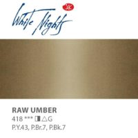 NEVA PALETTE® White Nights Extra-Fine Artist Watercolours - 2.5ml Full Pan - Raw Umber - S1 - 418