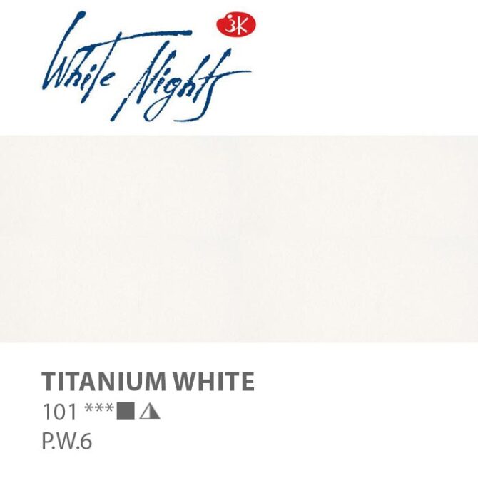 NEVA PALETTEÂ® White Nights Extra-Fine Artist Watercolours - 2.5ml Full Pan - Titanium White - S1 - 101