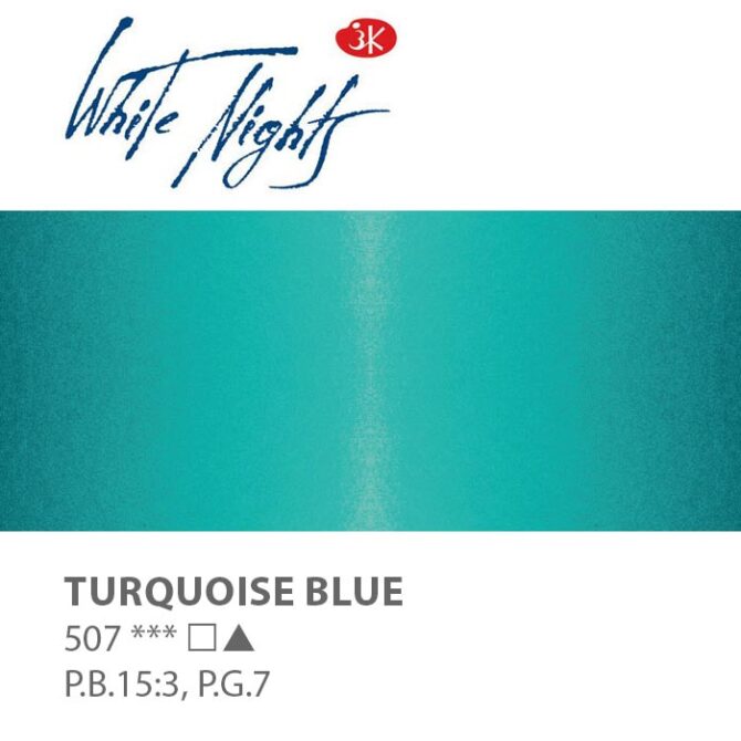 NEVA PALETTEÂ® White Nights Extra-Fine Artist Watercolours - 2.5ml Full Pan - Turquoise Blue - S1 - 507