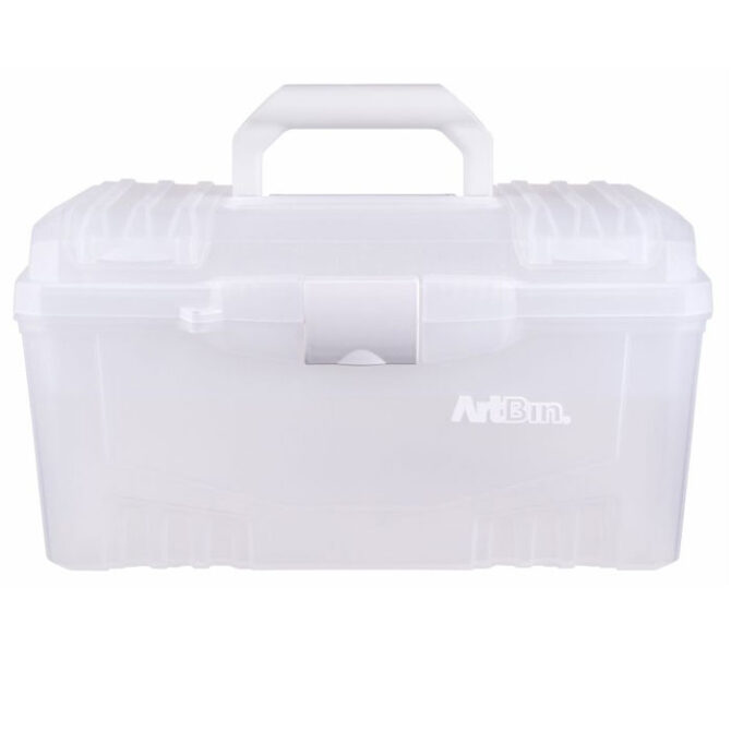 ArtbinÂ® - 17" Twin Top Art Supply Box - Trans-White - 6918AH