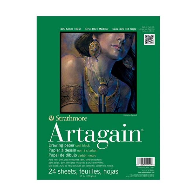 Strathmore Artagain Drawing Paper - Coal Black