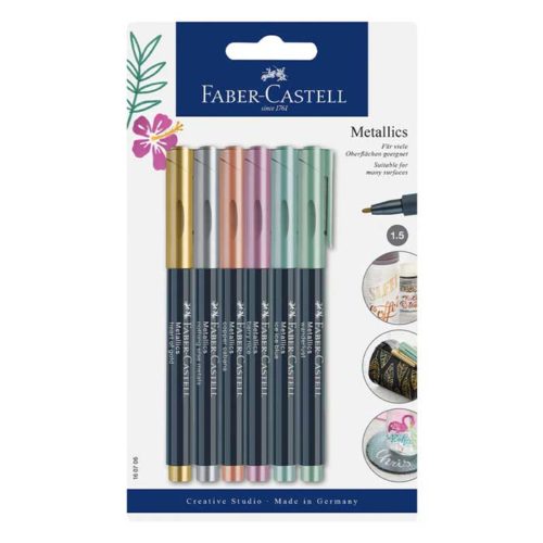 160706 Faber-Castell - Metallics Marker Set of 6 Colours
