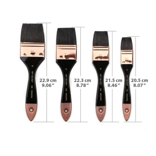 Large Flat Watercolor Brushes