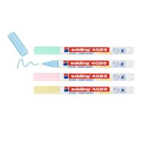 EDDING® 4085 Chalk Marker - Blister of 4 Assorted Pastel Colors