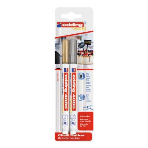 Edding Chalk Marker - Gold and Silver