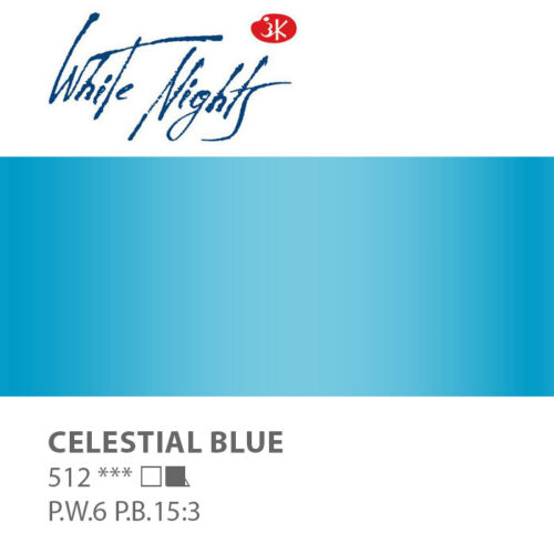 NEVA PALETTE® White Nights Extra-Fine Artist Watercolours - 2.5ml Full Pan - Celestial Blue - S2 - 512