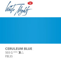 NEVA PALETTE® White Nights Extra-Fine Artist Watercolours - 2.5ml Full Pan - Ceruleum Blue - S1 - 503