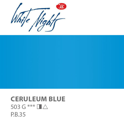 NEVA PALETTE® White Nights Extra-Fine Artist Watercolours - 2.5ml Full Pan - Ceruleum Blue - S1 - 503