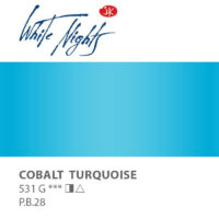 NEVA PALETTE® White Nights Extra-Fine Artist Watercolours - 2.5ml Full Pan - Cobalt Turquoise - S2 - 531
