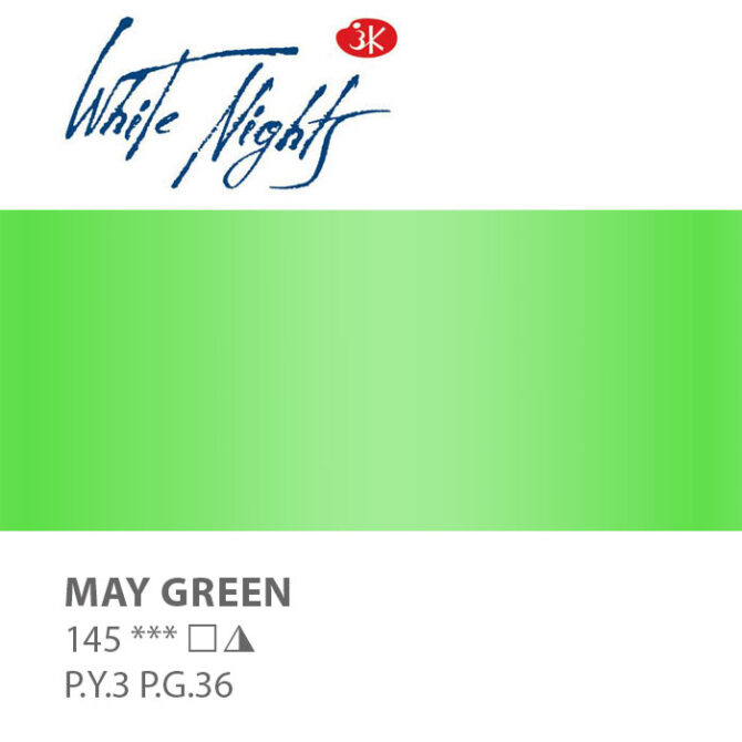 NEVA PALETTE® White Nights Extra-Fine Artist Watercolours - 2.5ml Full Pan - May Green - S1 - 745