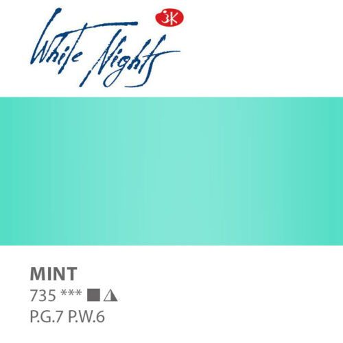 NEVA PALETTE® White Nights Extra-Fine Artist Watercolours - 2.5ml Full Pan - Mint - S1 - 735