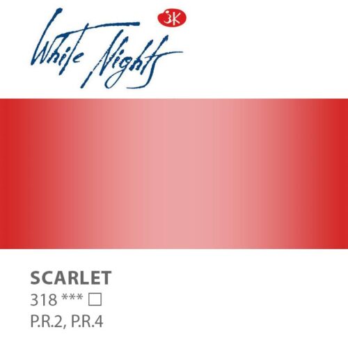 NEVA PALETTE® White Nights Extra-Fine Artist Watercolours - 2.5ml Full Pan - Scarlet - S1 - 318