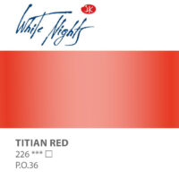 NEVA PALETTE® White Nights Extra-Fine Artist Watercolours - 2.5ml Full Pan - Titian Red - S1 - 226