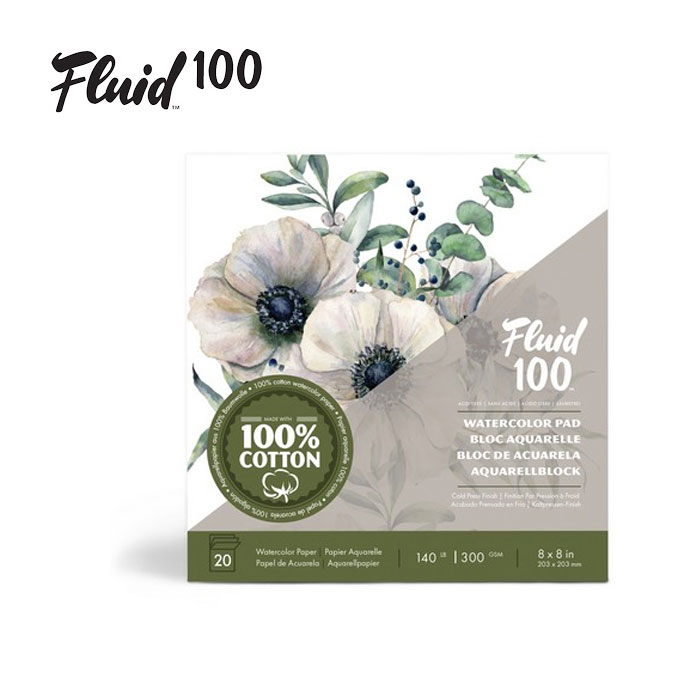 Fluid 100™ Watercolor Paper, 20-sheet Pad