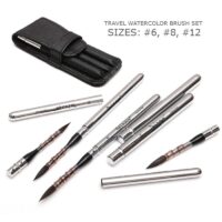 DAINAYW Travel Watercolor Brush Set of 3